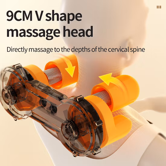 Silla de masaje portátil para amasar la espalda, masajeador de cuello, asiento de oficina en casa, cojín de masaje Shiatsu con calor