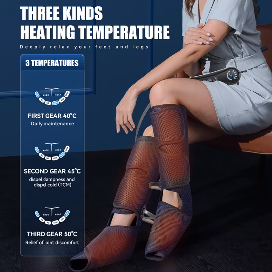 Masajeador de dolor de hombro y rodilla con vibración calentada por infrarrojos para circulación